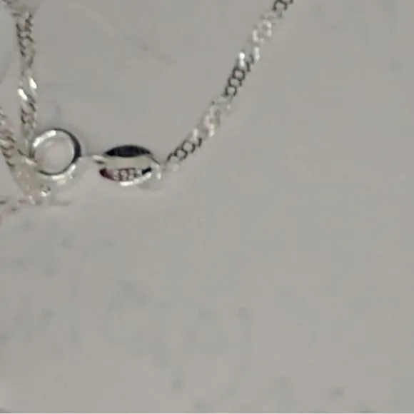 Handmade Medallion Cord Pendant Necklace 1" Round   (925) Silver 20 in. Chain - Picture 6 of 10